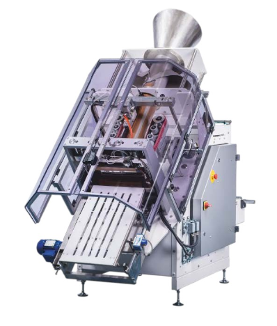 Вертикальная наклонная упаковочная машина INCLINED: для фасовки деликатных, сыпучих и порошковых продуктов, с минимальной травматичностью-pic-mini