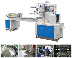 Упаковочная машина LP-250C: Скорость упаковки от 50 до 900 пакетов в минуту для конфет, жевательной резинки и других товаров-1