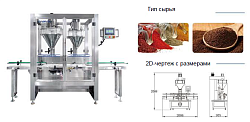 Автоматизированная наполнительная машина LFPD-50-30: производительность до 25 шт./мин, для порошковых и пылящих материалов (сухое молоко, специи, порошковые удобрения)-0