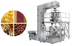 Ротационная упаковочная машина LD-8200A/8300A для сыпучих материалов с упаковкой "Дой-пак" Производительность от 25 до 2500 пакетов/мин для различных дозировок. Подходит для пищевых, химических и бытовых товаров-0