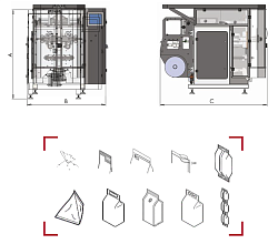 Вертикальная упаковочная машина ORION: скорость до 100 уп./мин, для сыпучих и порошковых продуктов-2