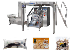 Автоматизированная упаковочная машина LD-520Q: скорость упаковки от 5 до 60 пакетов/мин, для упаковки сыпучих продуктов в пакет с герметичной упаковкой (флоу-пак)-0