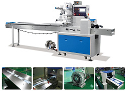 Упаковочная машина LP-250B - LP-900B: Упаковка медицинских масок и других товаров в пакеты флоу-пак. Скорость упаковки от 80 до 150 пакетов/мин.-1