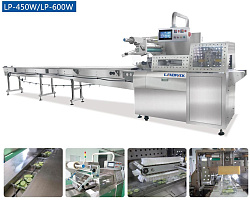 Возвратно-поступательная машина LP-450W/LP-600W: скорость упаковки от 20 до 80 пакетов/мин, для упаковки кондитерских изделий, овощей и фруктов-1