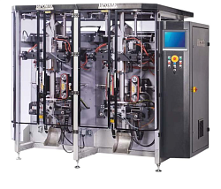 Двухканальная вертикальная упаковочная машина TWINTUBE: скорость до 180 уп./мин, для фасовки сыпучих и порошковых продуктов-0