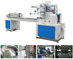 Упаковочная машина LP-250C: Скорость упаковки от 50 до 900 пакетов в минуту для конфет, жевательной резинки и других товаров-0